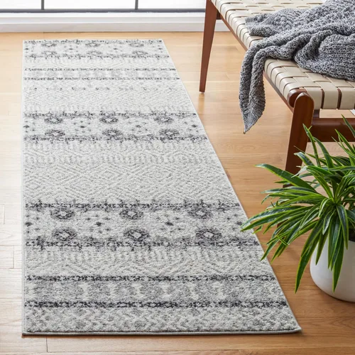 Miniatura 21 de SAFAVIEH Madison Collection - Alfombra decorativa de 2 pies 3 pulgadas x 4 pies, color carbón y gris, diseño bohemio chic, no desprende pelusa