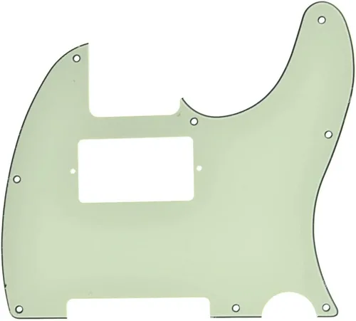 Miniatura 26 de KAISH - Carcasa de 8 agujeros para guitarra Tele Humbucker, golpeador blanco de 3 capas para Telecaster de EE. UU./México