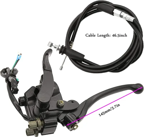 Miniatura 2 de Acelerador de pulgar de 7/8 de pulgada y 0.866 in compatible con 50 cc, 90 cc, 150 cc, 250 cc, ATV, Roketa, Taotao, Sunl Kazuma Go Kart, con cable