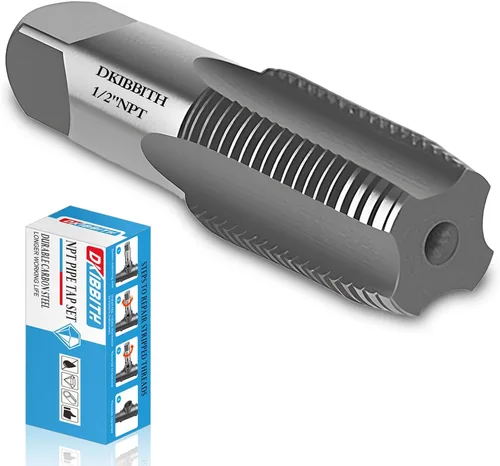 Miniatura 7 de DKIBBITH Grifo de tubo NPT de 2,54 cm de acero al carbono herramienta manual de rosca para diversos fontaneros, mecánicos, bricolaje herramientas