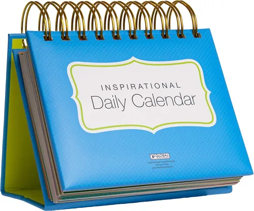 Miniatura 8 de Global Printed Products Calendario Diario Perpetuo de Hojas Motivacional e Inspiracional con Caballete Autoportante (Rayas Arcoíris)