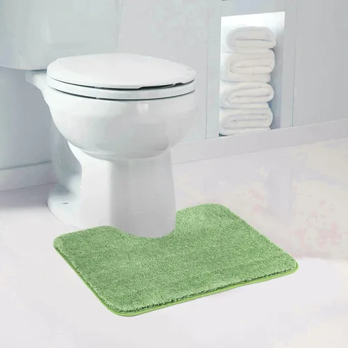 Miniatura 29 de Walensee Alfombra de baño antideslizante (16 x 24 pulgadas, color rubor) absorbente de agua, microfibra suave, lavable a máquina, alfombra de baño
