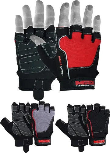 Miniatura 6 de MRX - Guantes de levantamiento de pesas para hombres y mujeres, entrenamiento de gimnasio, culturismo, entrenamiento de fuerza, levantamiento