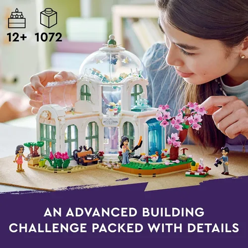 Miniatura 2 de LEGO Friends - Juego de juguetes de construcción de jardín botánico, un proyecto creativo para mayores de 12 años, construye y muestra una escena
