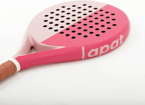 Miniatura 3 de LAPAT Raqueta de pádel con bolsa de cubierta, superficie de carbono con espuma viscoelástica EVA, raquetas de pádel ligeras, tenis POP Rosa Miami