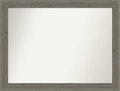 Miniatura 194 de Amanti Art Espejo de pared personalizado no biselado (24.5 x 24.5 pulgadas), marco gris marrón alta, varios tamaños personalizados, espejo de baño
