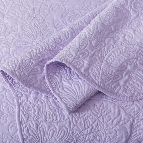 Miniatura 285 de HoneiLife - Juego de colcha de tamaño Queen, juego de ropa de cama de pana bordada de 3 piezas, colcha de lujo, ligera, cálida, para todas las Pana
