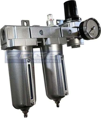 Miniatura 7 de Sistema de secado de aire de tres etapas con clasificación industrial: filtro de partículas de aire, filtro coalescente de 0.01 micras y regulador