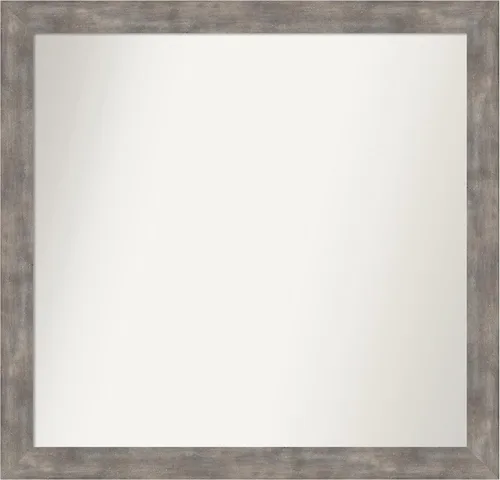 Miniatura 200 de Amanti Art Silver Bathroom Mirror for Over Sink, 24x49 Custom Made Marred Pewter Rectangle Vanity Mirror, Oversize Casual Wood Frame, Hangs Estaño
