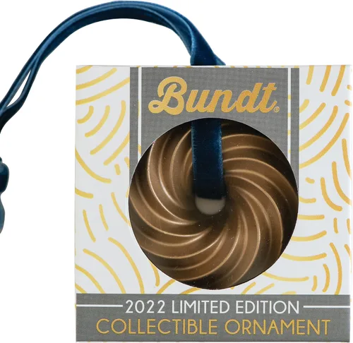 Miniatura 7 de Nordic Ware Bundt - Juego de adornos dorados, 2 piezas