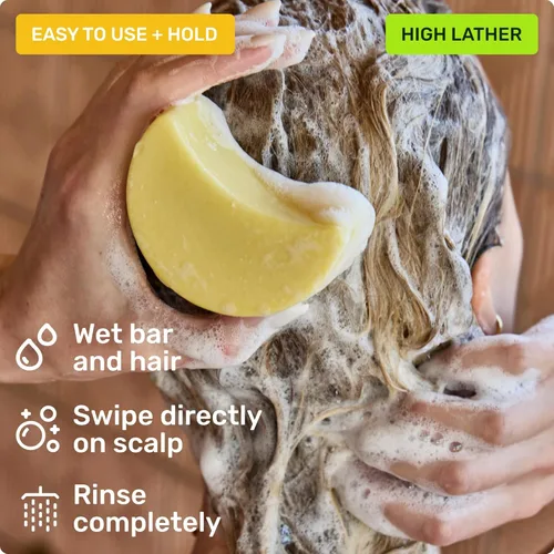 Miniatura 6 de Ethique Beauty Clarifying - Juego de champú y acondicionador para cabello graso y acumulación con aceite de ricino, sin plástico, vegano, sin