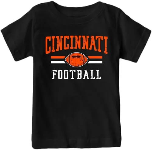 Miniatura 10 de Camiseta de Equipo Estilo Vintage para Niños para Aficionados al Fútbol Americano Miami - Camisa naranja