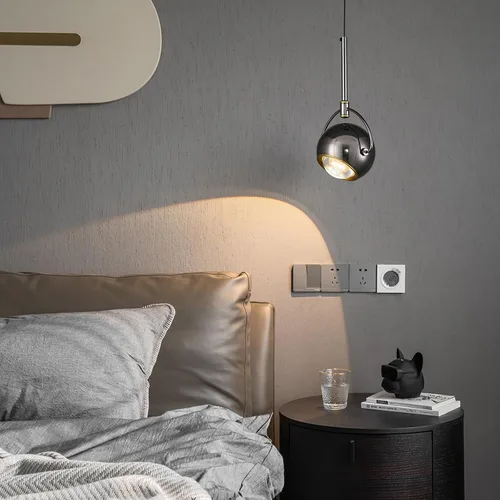 Miniatura 5 de Lámpara Colgante Moderna, Iluminación Colgante LED Regulable en Negro, Luces Colgantes Ajustables para Isla de Cocina, Comedor, Dormitorio, Bar