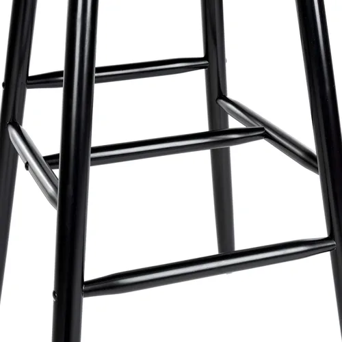 Miniatura 5 de Safavieh Home Collection Beaufort - Taburete de bar (30 pulgadas, 2 unidades), color negro