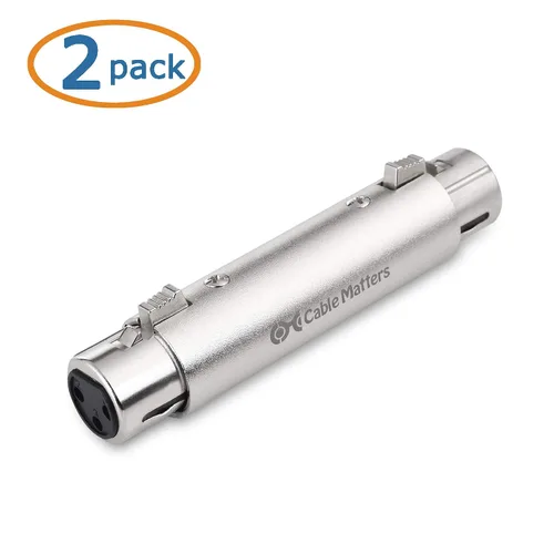 Miniatura 2 de Cable Matters Paquete de 2 adaptadores de cambio de género XLR a XLR - hembra a hembra