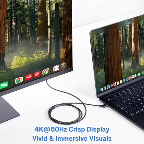 Miniatura 4 de Cable de carga USB C a USB‑C AR para gafas, admite carga rápida de 60 W, transferencia de datos de 10 Gbps y pantalla de 4K a 60 Hz - Chaqueta