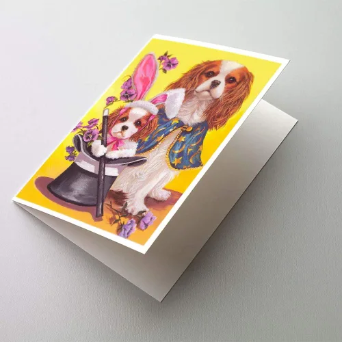 Miniatura 43 de Caroline's Treasures PPP3013GCA7P - Tarjetas de felicitación y sobres para mascotas de Basset Hound Teacher, paquete de 8 tarjetas en blanco