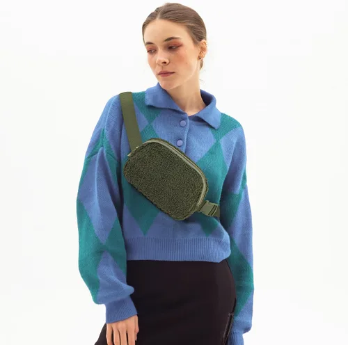 Miniatura 86 de Riñonera cruzada para mujeres y hombres, bolsa para cinturón para senderismo con correa ajustable, riñonera para correr, entrenamiento, deportes