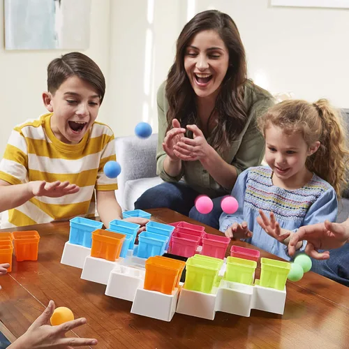 Miniatura 6 de Franklin Sports Battle Buckets Pong Games - Juegos de ping pong para cuatro jugadores de ritmo rápido - Diversión para niños y familias - Es un