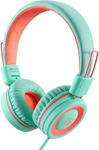 Miniatura 10 de noot products Auriculares para niños K11 plegables estéreo sin enredos de 5 pies de largo cable de 0.138 in Jack Plug in Ear Auriculares con cable