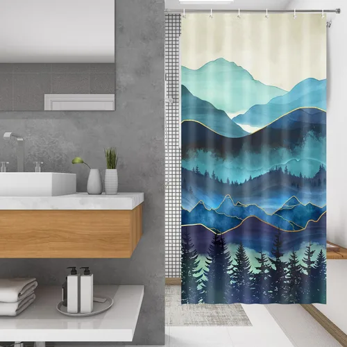 Miniatura 29 de Lokigo - Linda cortina de ducha con conejos, cortinas de ducha divertidas con conejos de Pascua para decoración de baño, cortina de ducha de tela