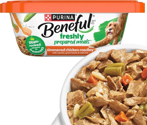 Miniatura 20 de Comidas preparadas Purina Beneful, comida para perro, paquete surtido, 10 onzas Tubo, paquete de 8
