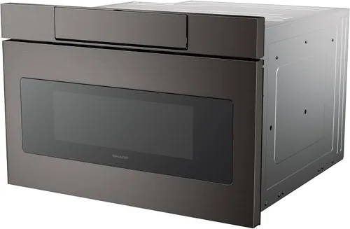 Miniatura 14 de SHARP SMD2470AH Horno de microondas con cajón, 24 pulgadas, 1.2 pies cúbicos, 950 vatios, panel de control oculto con pantalla LCD digital, acero