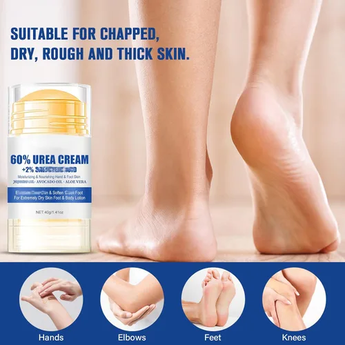 Miniatura 4 de 3 unidades de crema hidratante y antigrietas para pies, crema de urea de máxima fuerza para pies, loción de pies para talones, manos secas