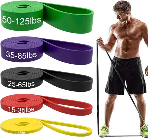 Miniatura 6 de Bandas de resistencia, bandas para entrenamiento con asistencia de tracción - bandas de entrenamiento, bandas de ejercicio, conjunto de bandas