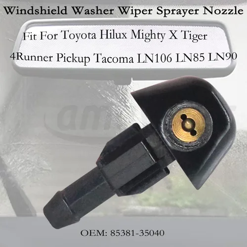 Miniatura 3 de 2 boquillas de limpiaparabrisas para Toyota 4Runner 87-95, Celica 87-89, Hilux LN85 LN90 LN106 LN165 88-05, Pickup 87-94, Supra 86-88, Tacoma 88-95