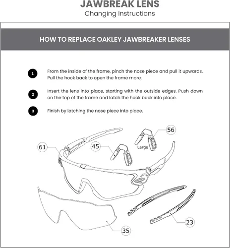 Miniatura 5 de OAKLEY Original Jawbreaker Replacement Lenses For Men For Women+ Bundle Microfiber Pouch -FRAMES NOT INCLUDED