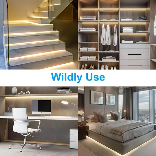 Miniatura 6 de Luces LED de neón en forma de cuerda, tira de luces de neón blancas cálidas de 16.4 pies/5m, tira LED impermeable flexible de 12V, luces de neón