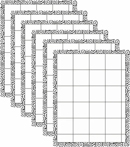 Miniatura 13 de Alfombrillas adhesivas antideslizantes flexibles para sellos, 2 alfombrillas de baja adherencia y 1 juego de amigos de mezcla, plantilla láser