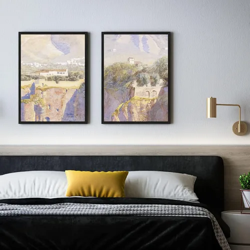 Miniatura 6 de FOLKOR Floating Frame for 8x10 Inch Canvas Painting with 0.6-0.8" Deep, 2 Pack Canvas Floater Frame Living Room Decor, Wall Art frame for Prints Oil