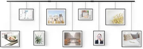 Miniatura 8 de Umbra Exhibit - Juego de galería de marcos de fotos, collage de pared ajustable, tres fotos de 8 x 10 pulgadas, juego de 3, color negro