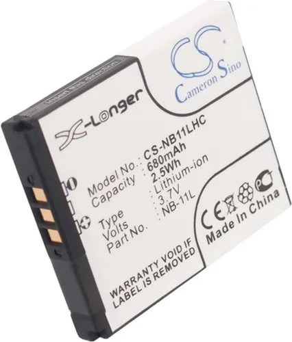 Miniatura 5 de Cameron Sino Batería para Canon ELPH 110 HS, PowerShot ELPH 130 es, PowerShot ELPH 320 HS, Powershot SX400 es, PowerShot SX410 es 680mAh