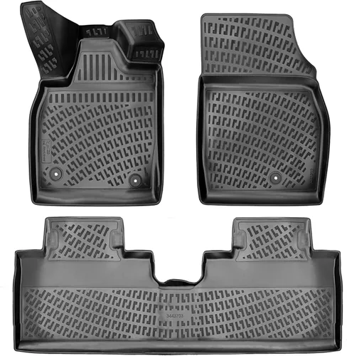 Miniatura 12 de RizLiner Ford Maverick 2022-2026 (sin modelos híbridos) Alfombrillas 3D de ajuste personalizado compatibles con Ford Maverick, tapetes de goma