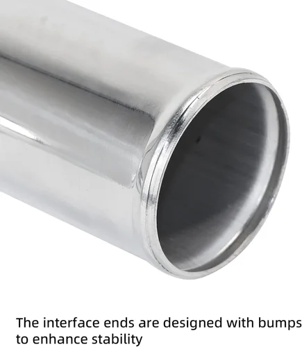 Miniatura 2 de Tubo de aluminio recto pulido, OD 3 pulgadas (76 mm), longitud 18.00 pulgadas (457 mm) Tubo de admisión Tubo universal sin costuras redondo