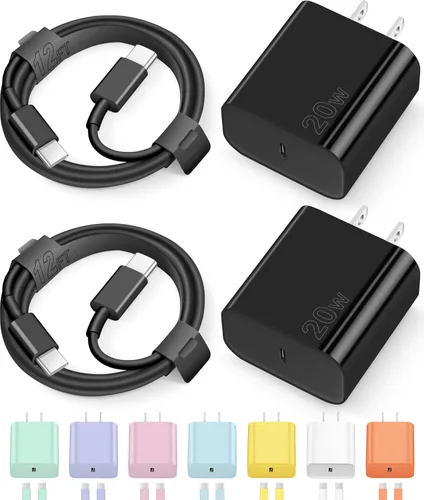 Miniatura 8 de Cargador tipo C para iPhone 17, 16, 15, carga rápida, cargador USB C, con 2 cables de 6 pies para iPhone 17/17 Plus/17 Pro Max/16/16 Plus/16 Pro