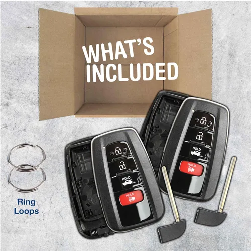 Miniatura 3 de 2 fundas para llavero remoto 4btn para Toyota Camry (HYQ14FBC)