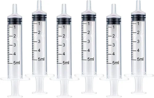 Miniatura 8 de Jeringa de plástico de llenado de tinta de 5 ML/CC con punta de aguja de acero inoxidable romo para pluma estilográfica, impresora