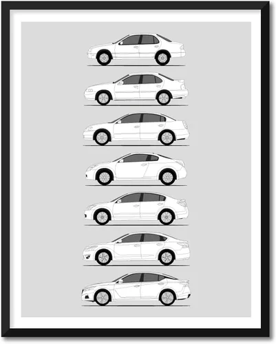 Miniatura 5 de Idea Network Póster hecho a mano compatible con Nissan Silvia (240SX), arte de pared impreso hecho a mano, decoración del 180SX, 200SX, 240SX