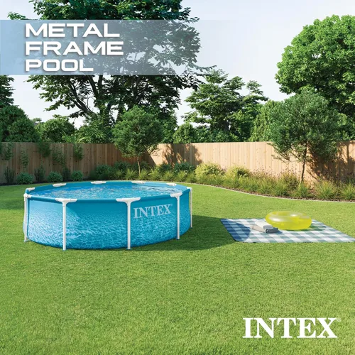 Miniatura 3 de INTEX 28206EP - Piscina sobre el suelo con marco de metal junto a la playa, 10 pies x 30 pulgadas, solo piscina (bomba no incluida)