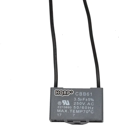 Miniatura 31 de HQRP Condensador de ventilador de techo CBB61 1uf+2uf de 3 cables listado UL