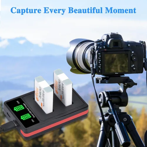 Miniatura 7 de Pickle Power Paquete de 2 baterías NB-13L y cargador dual LED para Canon PowerShot SX740 HS, G7 X Mark II, G7 X, G1 X Mark III, G5 X, G9 X, G9 X
