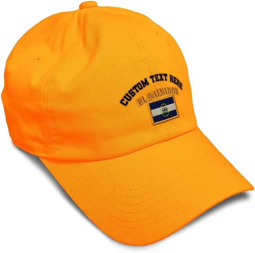 Miniatura 17 de Speedy Pros Sombrero de béisbol suave bordado papá sombrero El Salvador bandera bordado hombres y señoras gorra de béisbol algodón