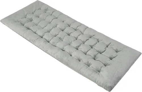 Miniatura 8 de Giantex Almohadilla para cuna de campamento, 75 x 27.5 x 3 pulgadas, cojín reclinable con 4 correas de fijación, cojín grueso para silla de descanso
