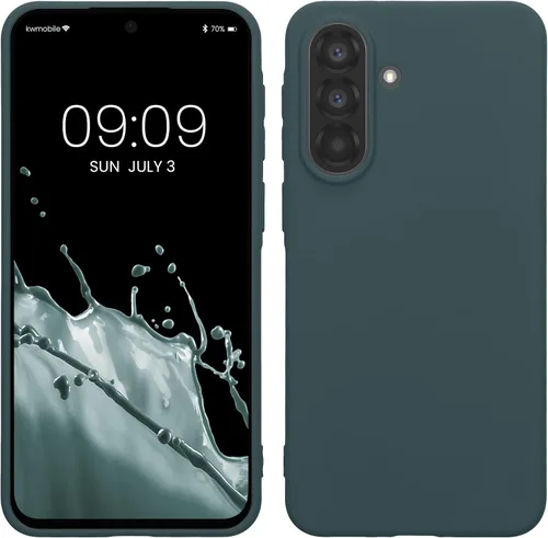 Miniatura 85 de kwmobile Funda compatible con Samsung Galaxy A23 4G / 5G - Funda de silicona TPU metálica suave y delgada - Rojo oscuro metálico