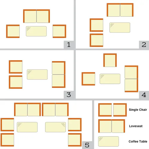Miniatura 9 de Tangkula Juego de muebles de patio de ratán de 8 piezas, con mesa de centro de vidrio templado, juego de mesa de sofá para exteriores, con cojín