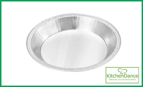 Miniatura 3 de KitchenDance - Sartenes desechables de papel de aluminio – Bandeja redonda de papel de aluminio de 9 pulgadas apta para horno, sartenes de papel